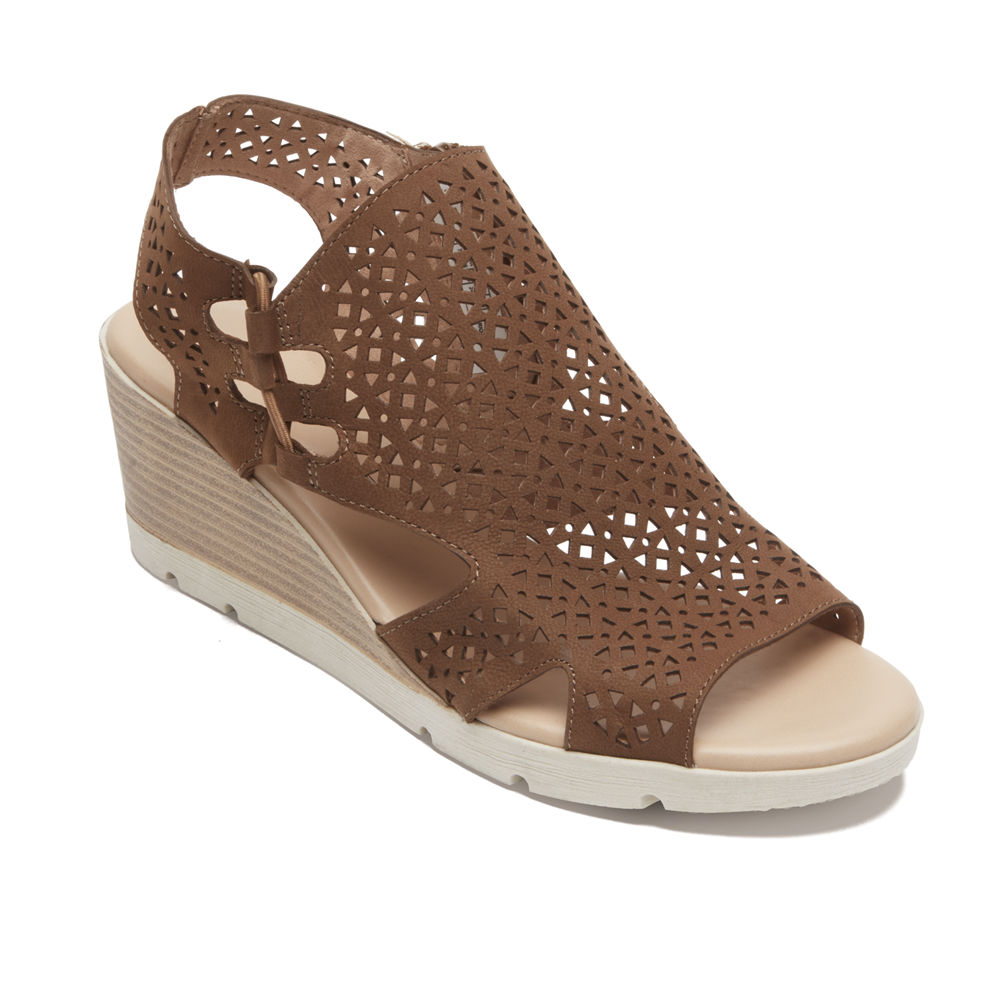 Rockport Sandals For Womens Brown - Hadley Bungee - FL6057293